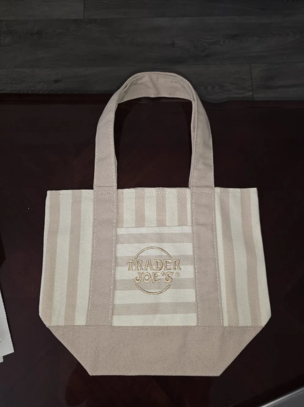 NWT-Trader Joe's Beige Tote Bag